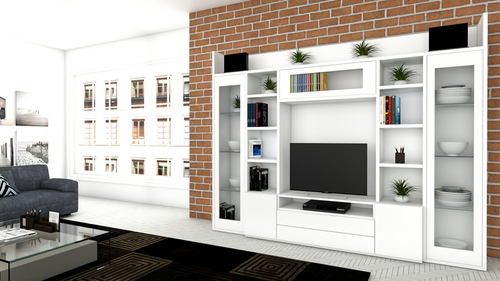 Salones modernos, retro, vintage