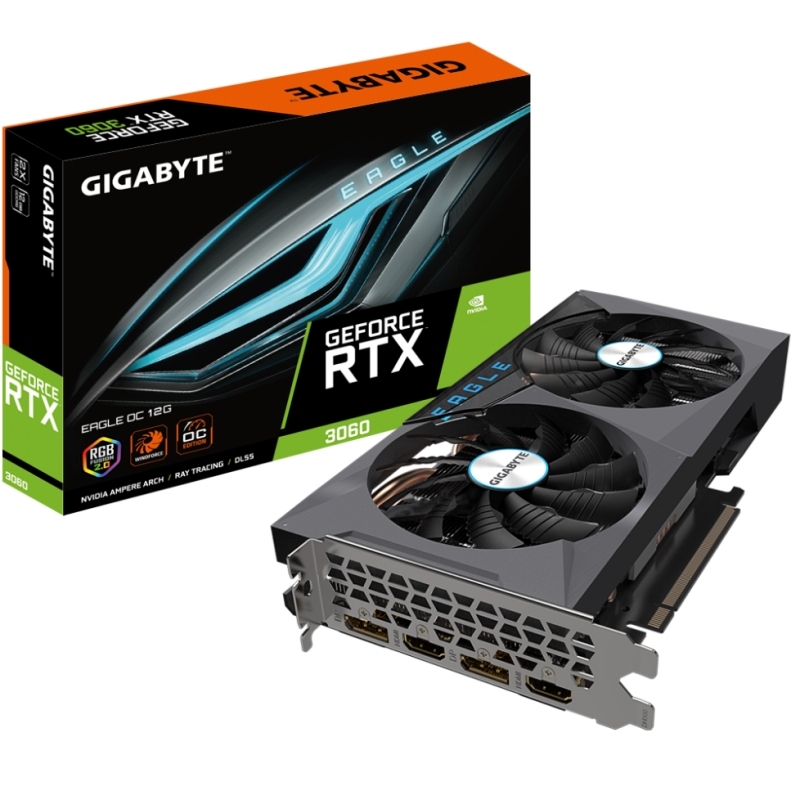 Gigabyte VGA NVIDIA RTX 3060 EAGLE OC 12G DDR6 LHR