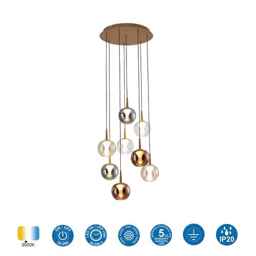 plafón andrómeda 8Luces