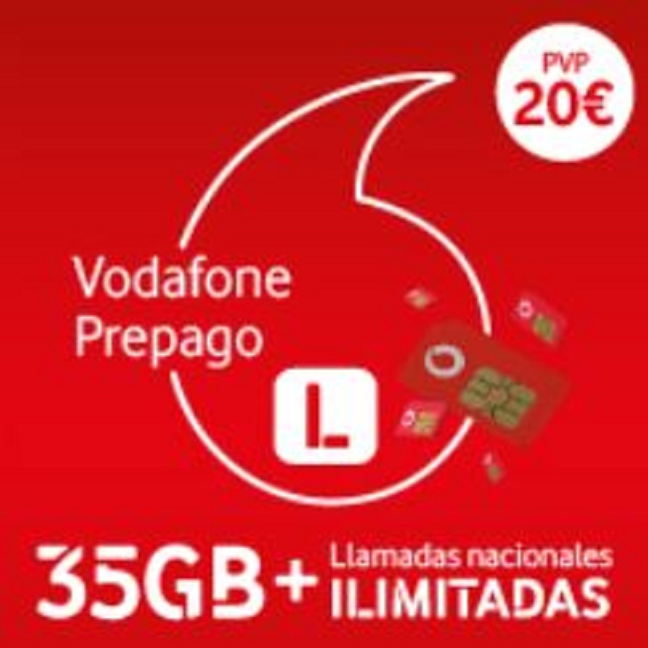 Tarjeta Prepago Vodafone Prepago L