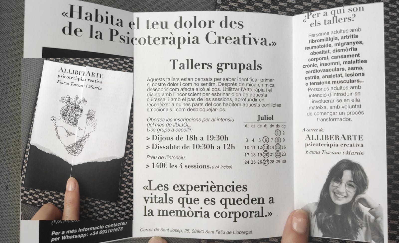 TALLER DE ARTETERAPIA Y DOLOR CRÓNICO