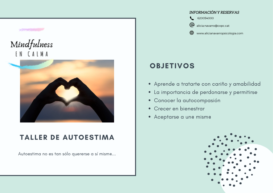 TALLER DE AUTOESTIMA