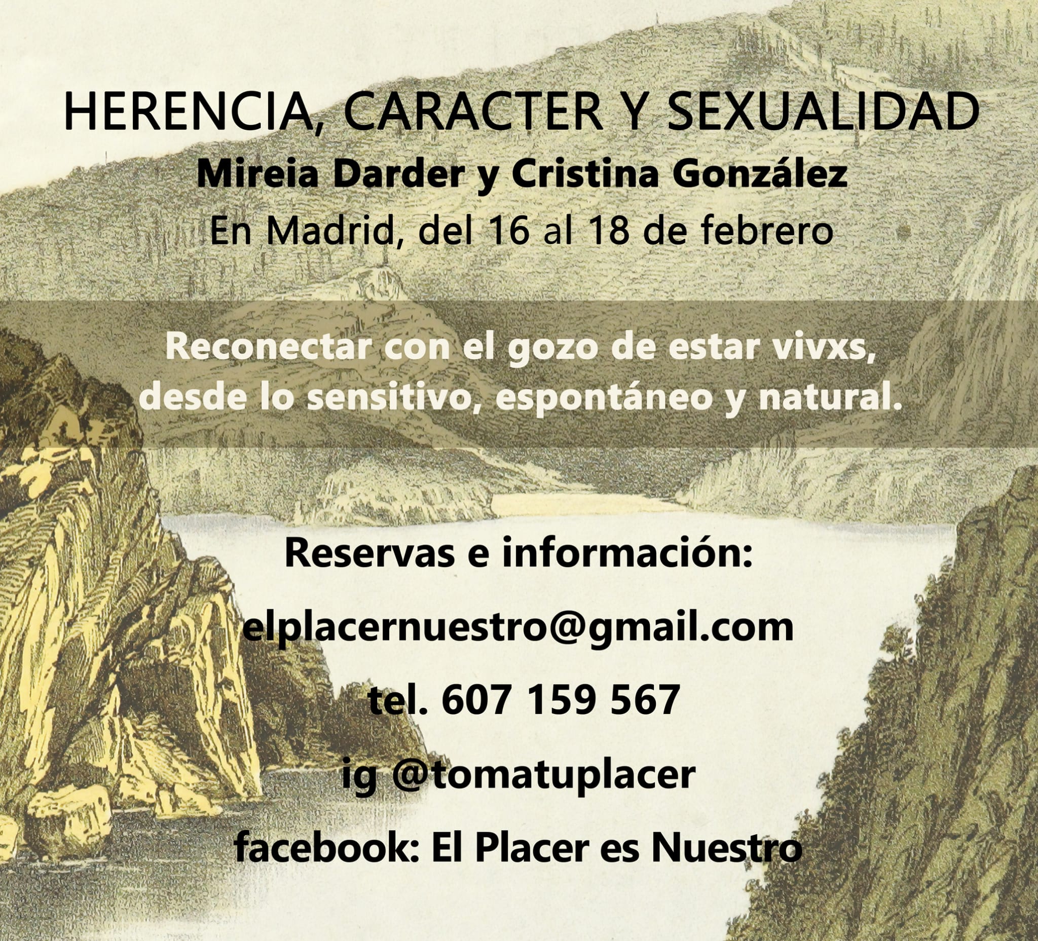 Taller Herencia, carácter y sexualidad. Mireia Darder y Cristina González