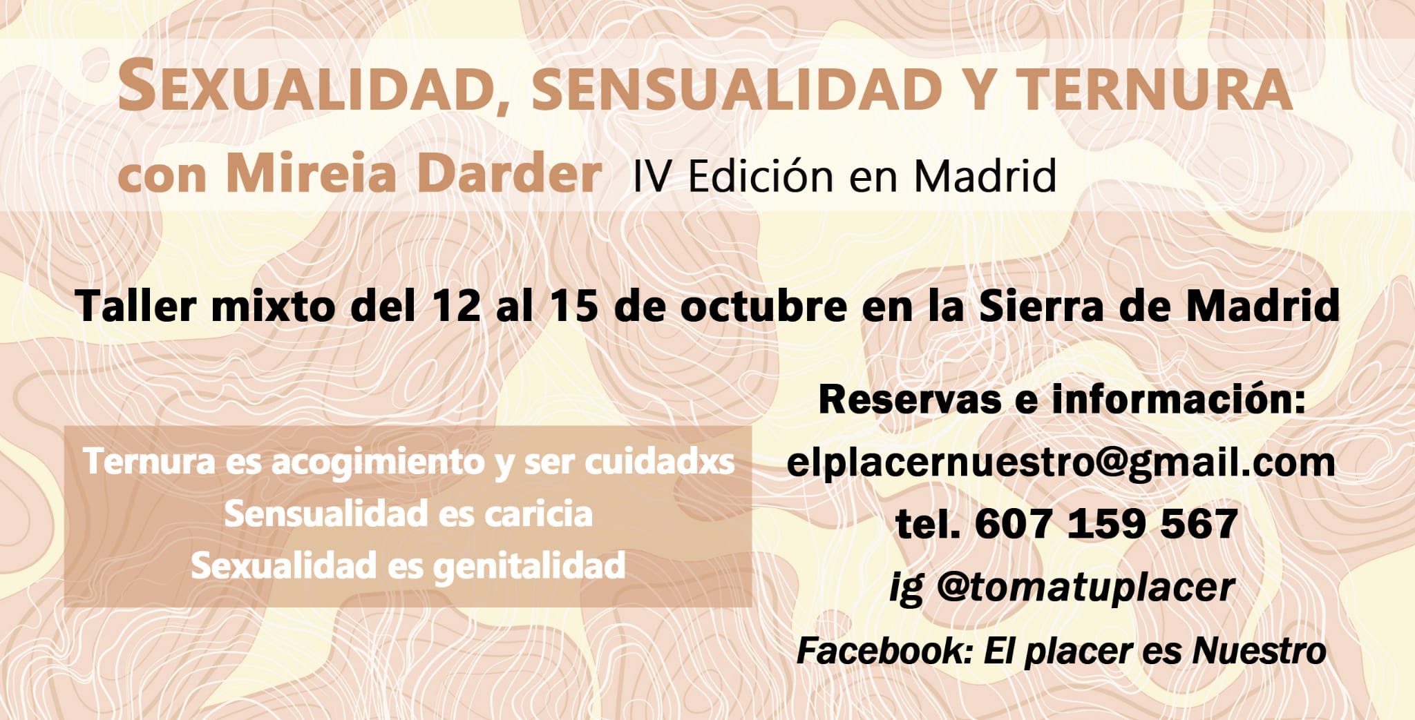 Retiro Sexualidad, Sensualidad y Ternura con Mireia Darder 2023