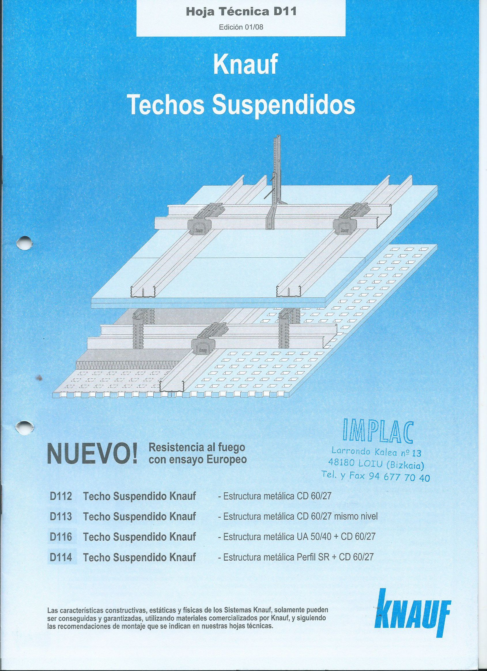 Techos suspendidos Knauf