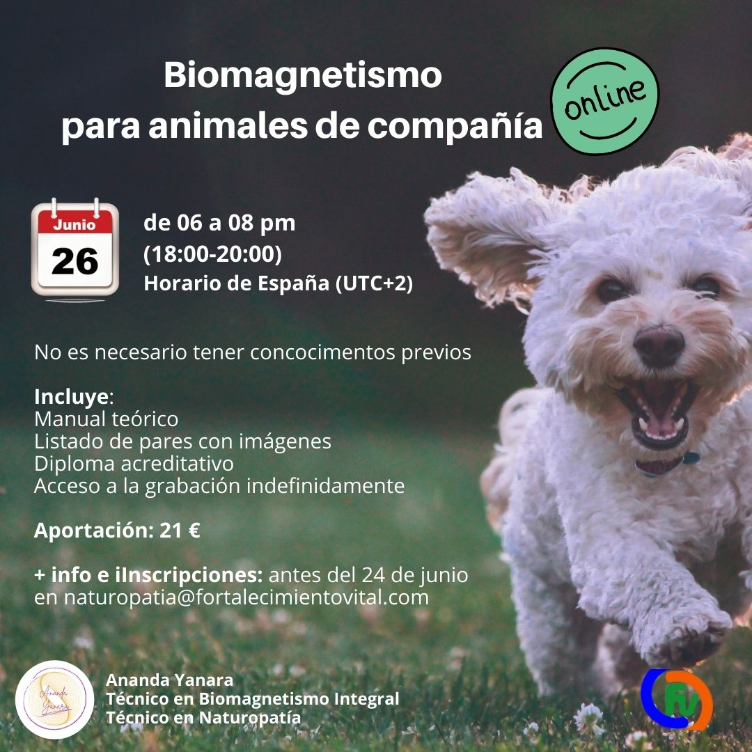 BIOMAGNETISMO PARA ANIMALES DE COMPAÑIA