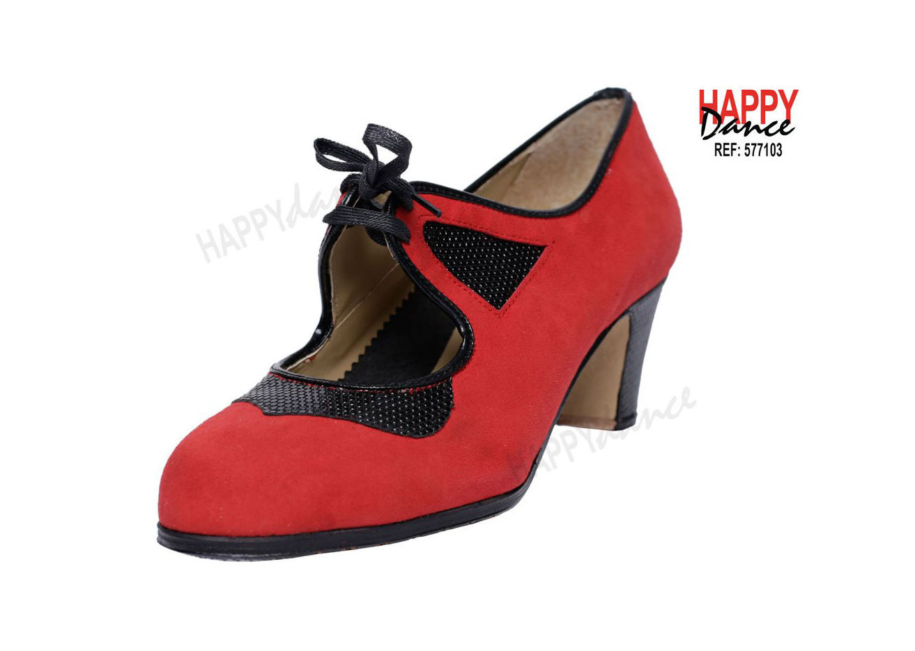 Zapatos de Baile Flamenco Happy Dance Profesional Cerrado para