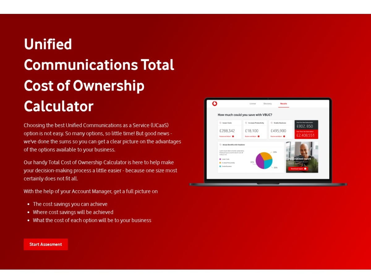 Vodafone UCaaS TCO Calculator