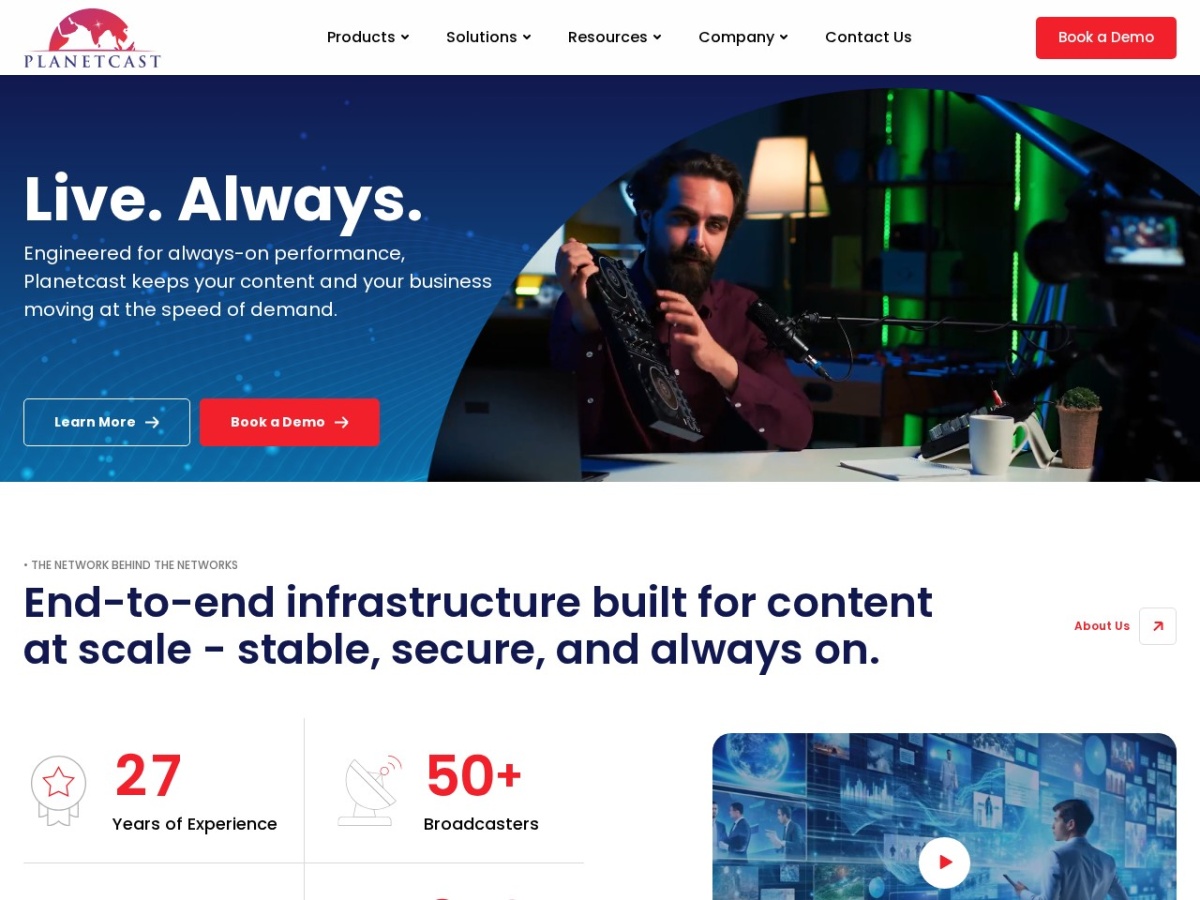 Planetcast Website