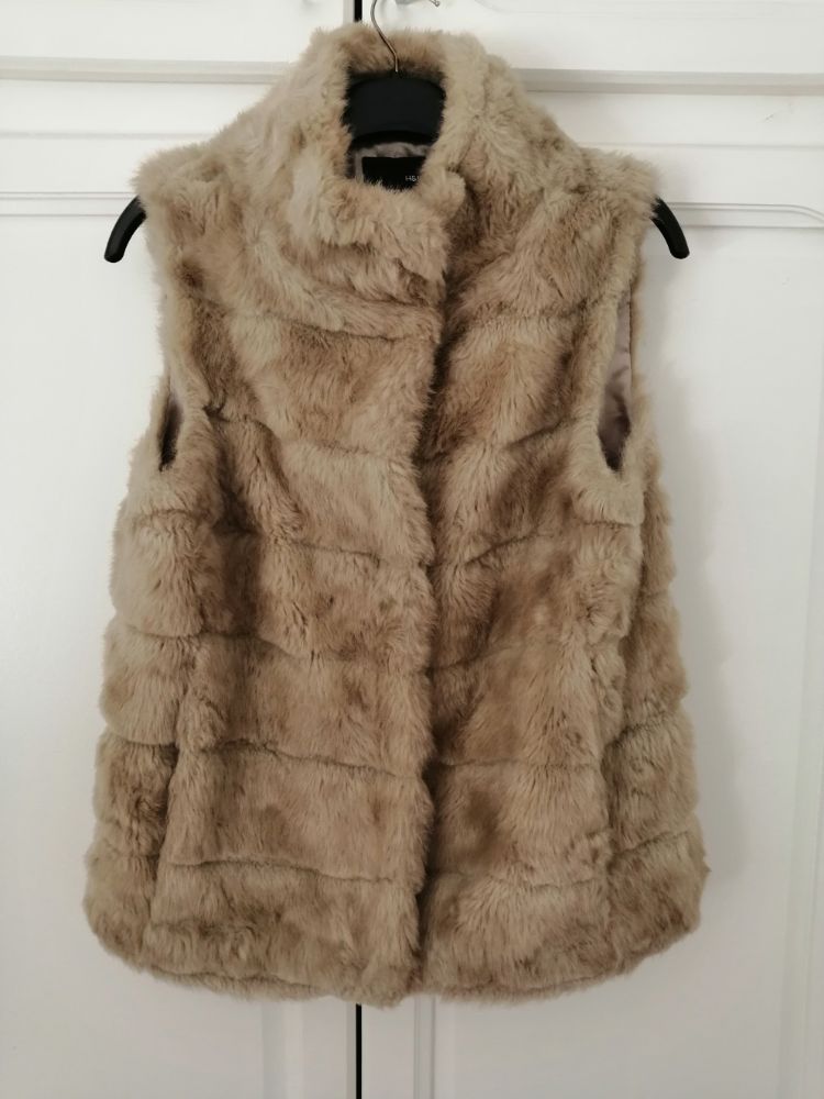 gilet fourrure sans manche h&m