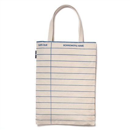 Tarjeta de Biblioteca Canvas Tote Bag