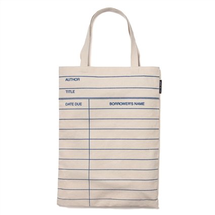 Tarjeta de Biblioteca Canvas Tote Bag