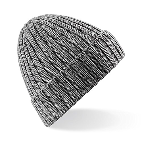 Gorro beanie de invierno acanalado modelo Chunky Ribbed unisex