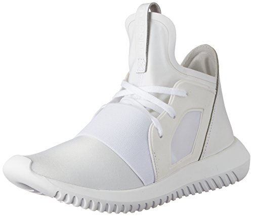 Unisex Tubular Defiant W Zapatos en Tejido Blanco y Cuero Blanco S75250