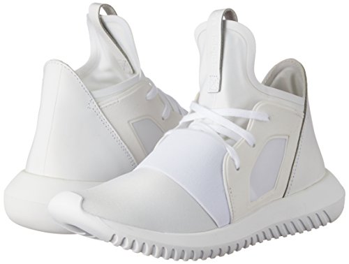 Unisex Tubular Defiant W Zapatos en Tejido Blanco y Cuero Blanco S75250