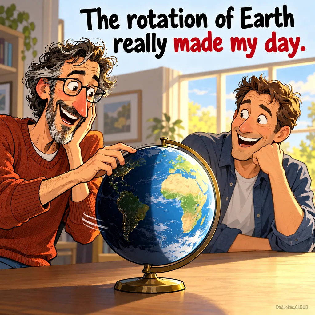 Earth Gets a Compliment. The rotation of Earth really made my day.