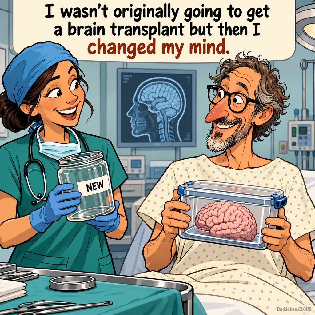 Second Opinion. I wasn't originally going to get a brain transplant but then I changed my mind.