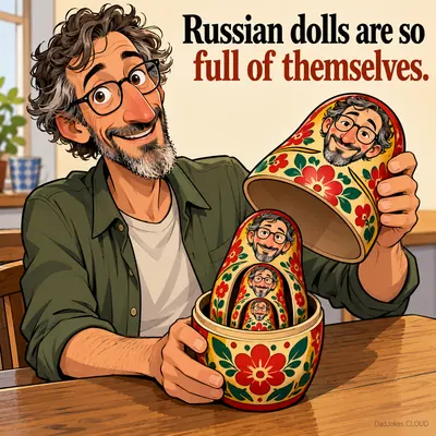 Russian dolls are so full of themselves.