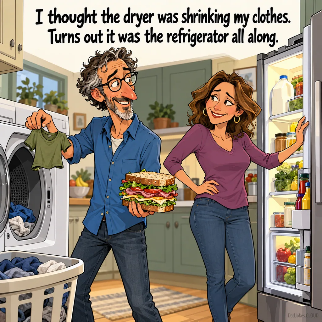 Laundry Day Mystery. I thought the dryer was shrinking my clothes. Turns out it was the refrigerator all along.