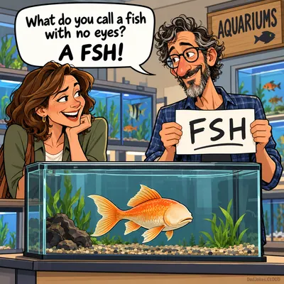 What do you call a fish with no eyes? A FSH!
