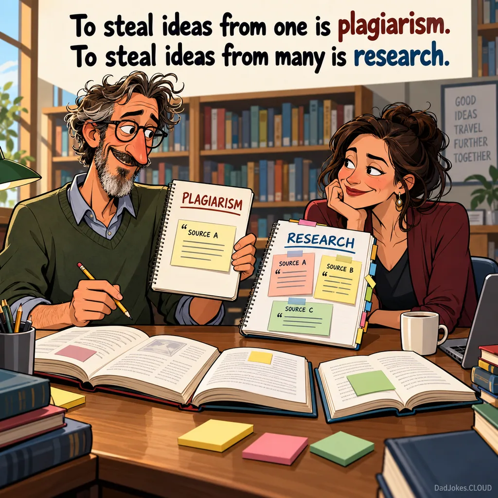 Term Paper Loophole. To steal ideas from one is plagiarism. To steal ideas from many is research.
