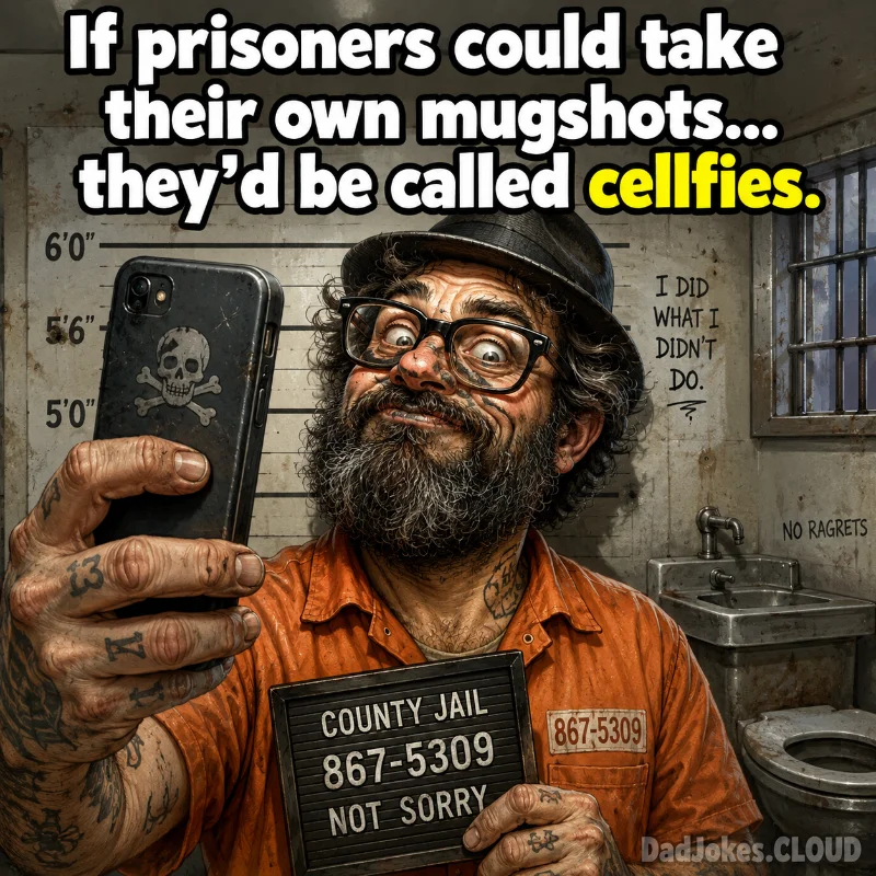 Behind Bars Photography. If prisoners could take their own mugshots… they'd be called cellfies.