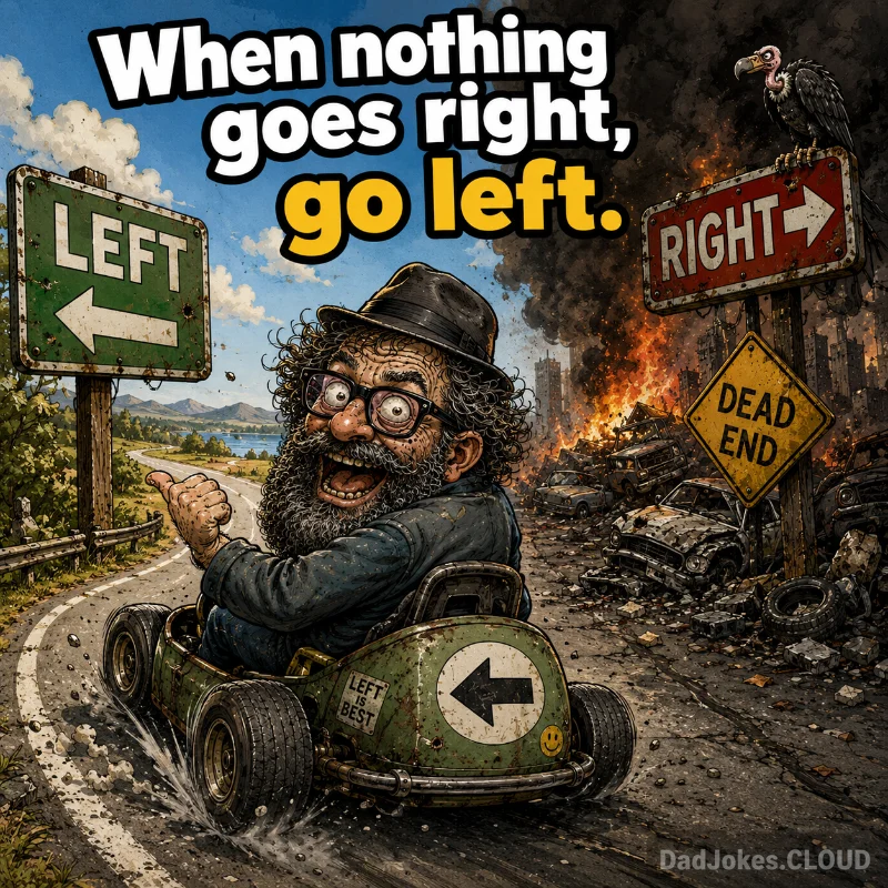Plan B Has a Door. When nothing goes right, go left.