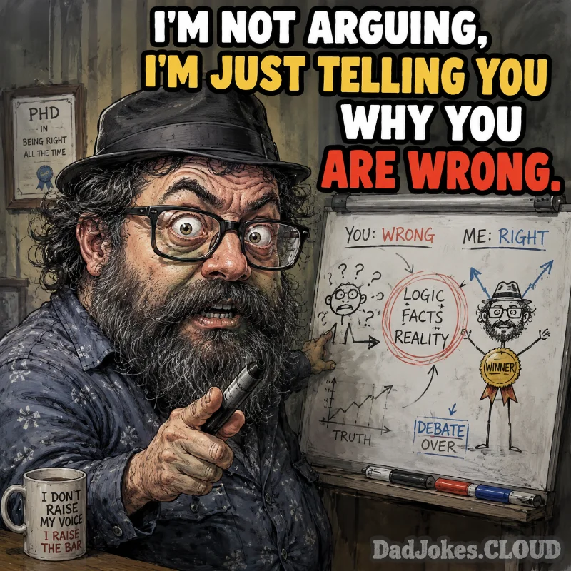 Tone of Voice. I'm not arguing, I'm just telling you why you are wrong.