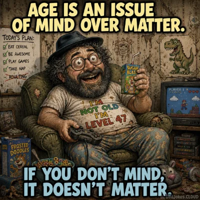 Age is an issue of mind over matter. If you don't mind, it doesn't matter.