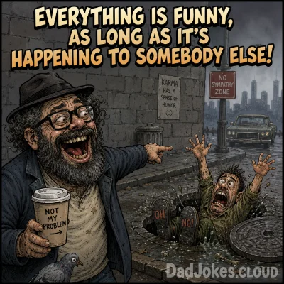 Everything is funny, as long as it's happening to somebody else!