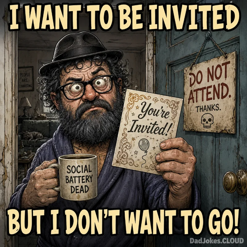 Regrets Only. I want to be invited but I don't want to go!