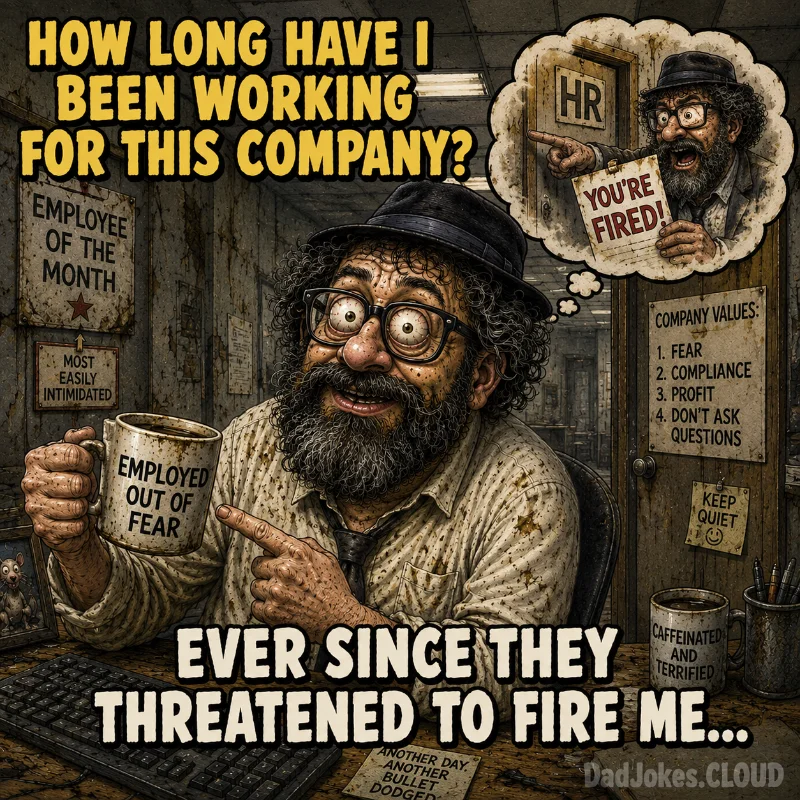 Loyalty by Ultimatum. How long have I been working for this company? Ever since they threatened to fire me…