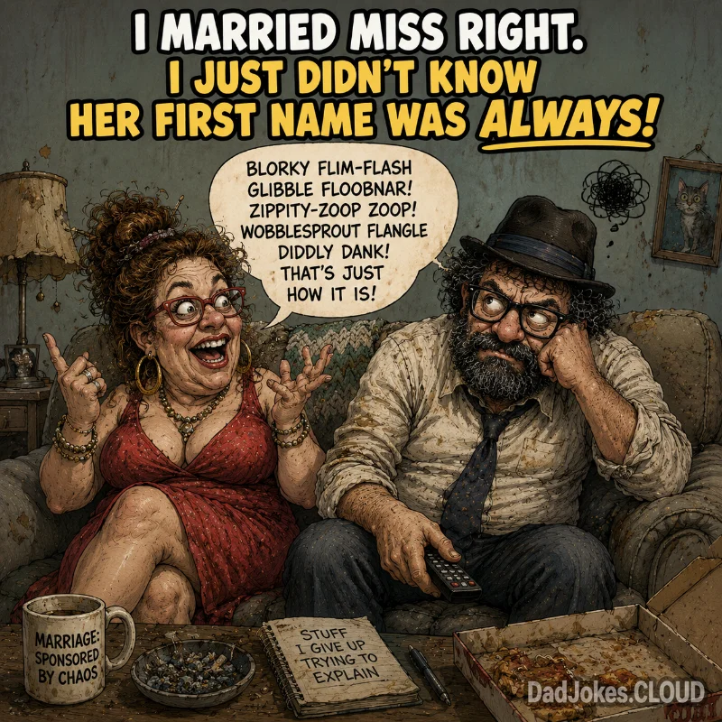 Settled Long Ago. I married Miss Right. I just didn't know her first name was Always!
