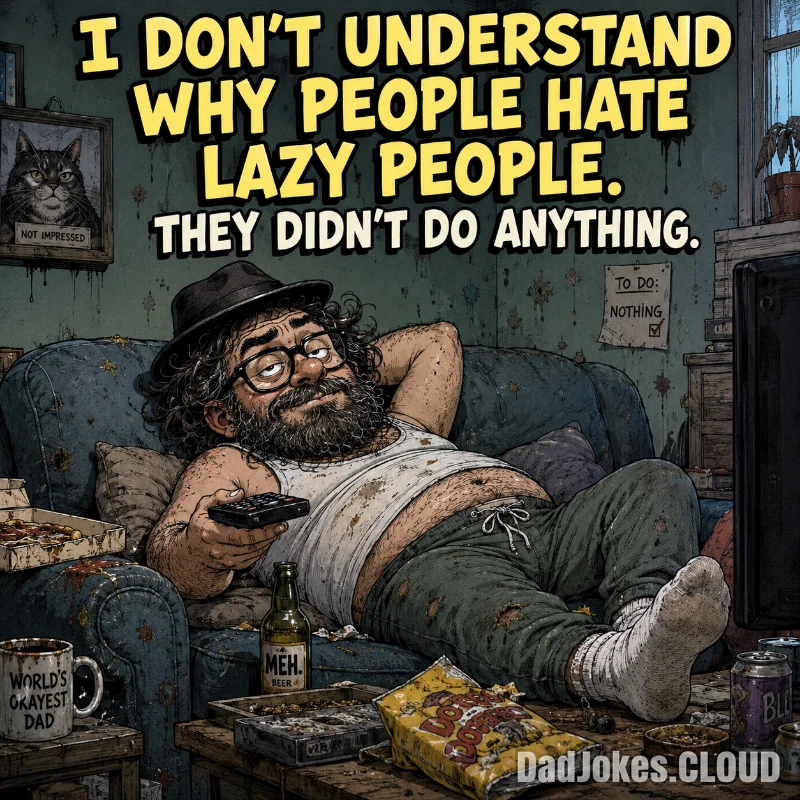 Crime of Doing Nothing. I don't understand why people hate lazy people. They didn't do anything.