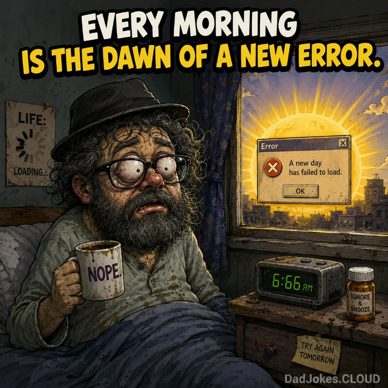 Sunrise Operations Report. Every morning is the dawn of a new error.