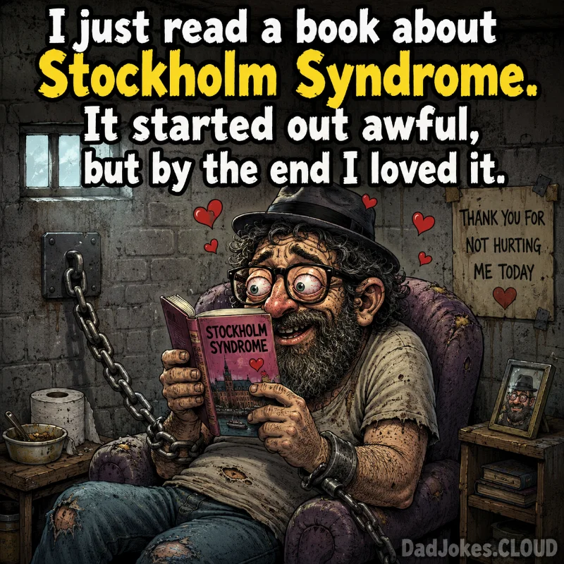 Library Card Regrets. I just read a book about Stockholm Syndrome. It started out awful, but by the end I loved it.