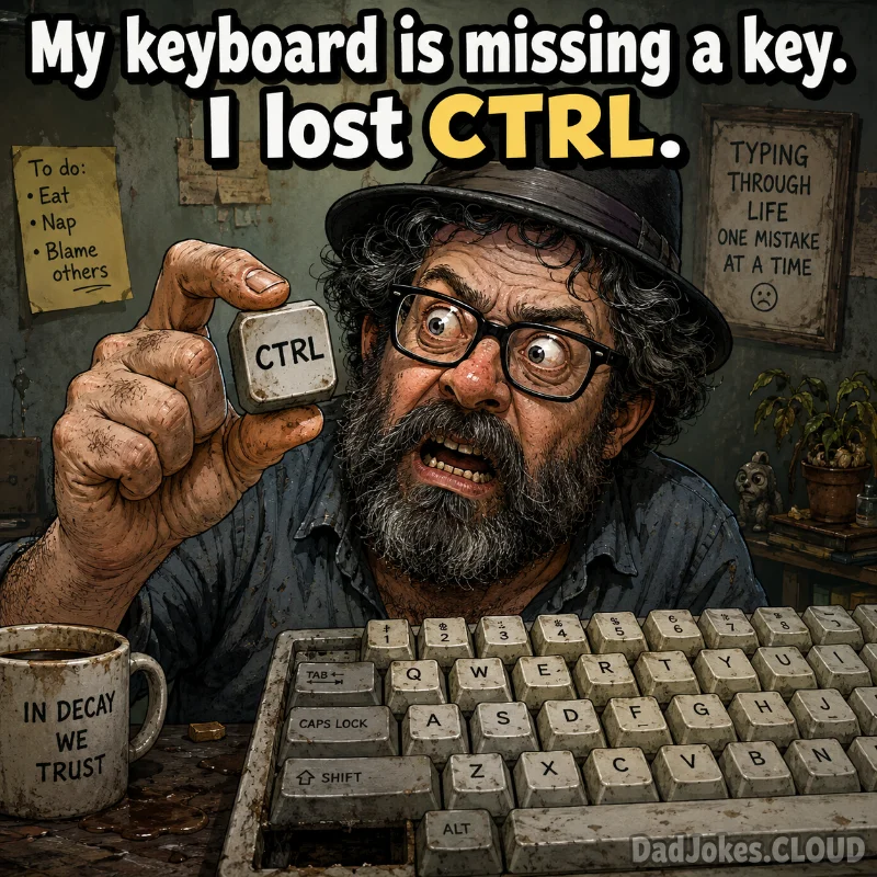 Possessed Hardware. My keyboard is missing a key. I lost CTRL.