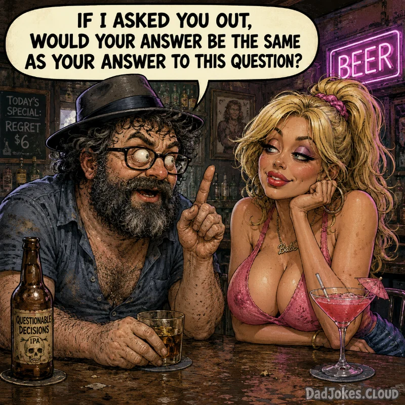 The Safest Pickup Line. If I asked you to go out with me, would your answer be the same as your answer to this question?