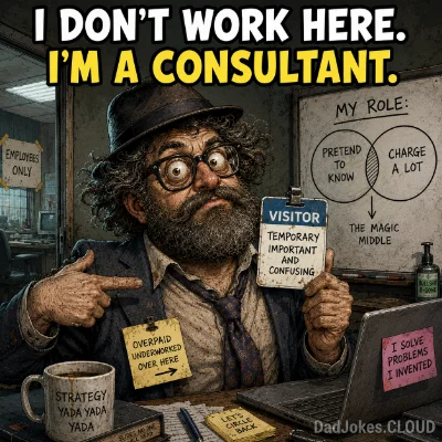 I don't work here. I'm a consultant.
