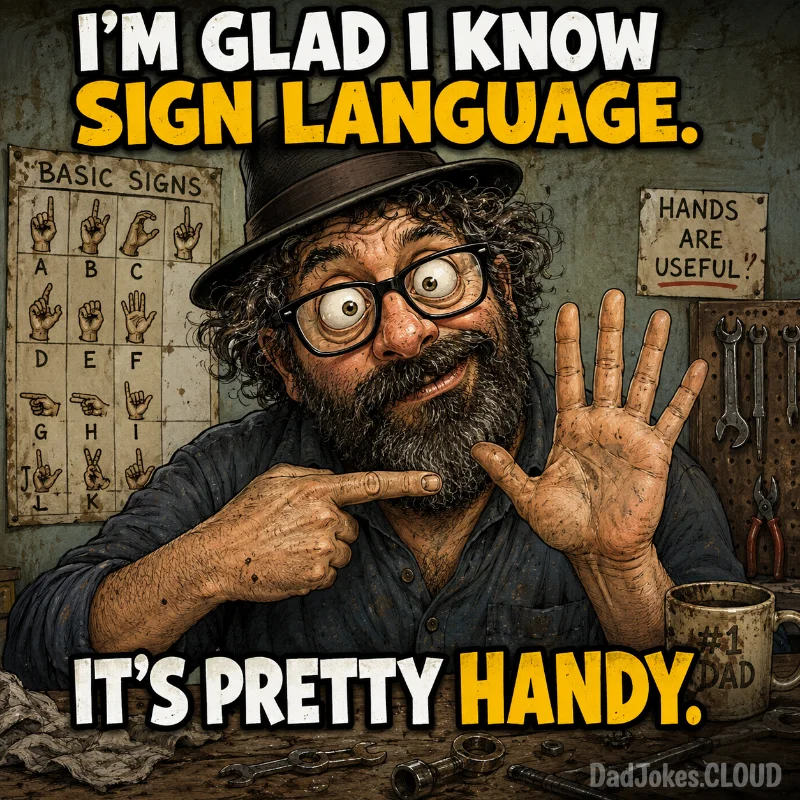Talk With Your Mitts. I'm glad I know sign language. It's pretty handy.