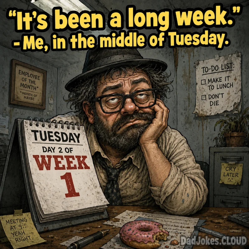 Halfway to Nowhere. It's been a long week. - Me, in the middle of Tuesday.