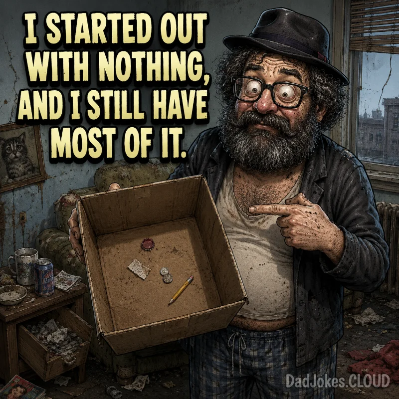 Humble Beginnings. I started out with nothing, and I still have most of it.