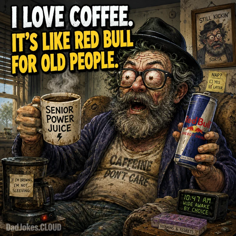 Mug Fueled Existence. I love coffee. It's Red Bull for old people.