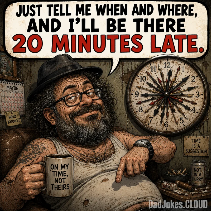 RSVP Policy. Just tell me when and where, and I'll be there 20 minutes late.