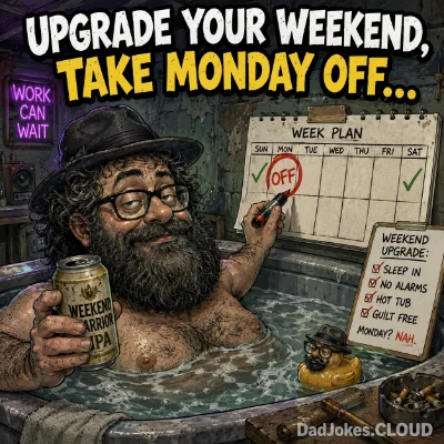 Upgrade your weekend, take Monday off…