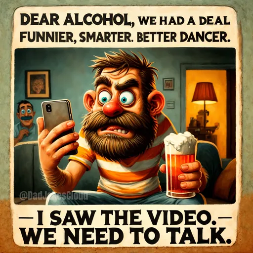 The Tape Never Lies. Dear Alcohol, we had a deal—funnier, smarter, better dancer. I saw the video. We need to talk.
