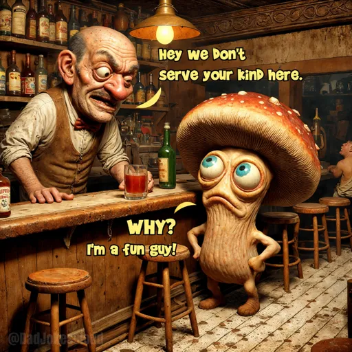 Refused at the Bar. Hey, we don’t serve your kind here. WHY? I’m a fun guy!