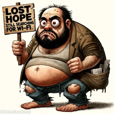 Lost hope. Still searching for Wi-Fi.