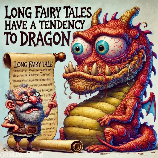 Once Upon a Stretch. Long fairy tales have a tendency to dragon.