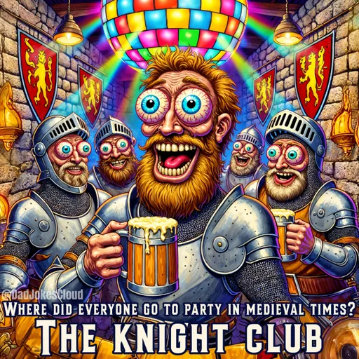 Castle Nightlife. Where did everyone go to party in medieval times? The Knight Club.